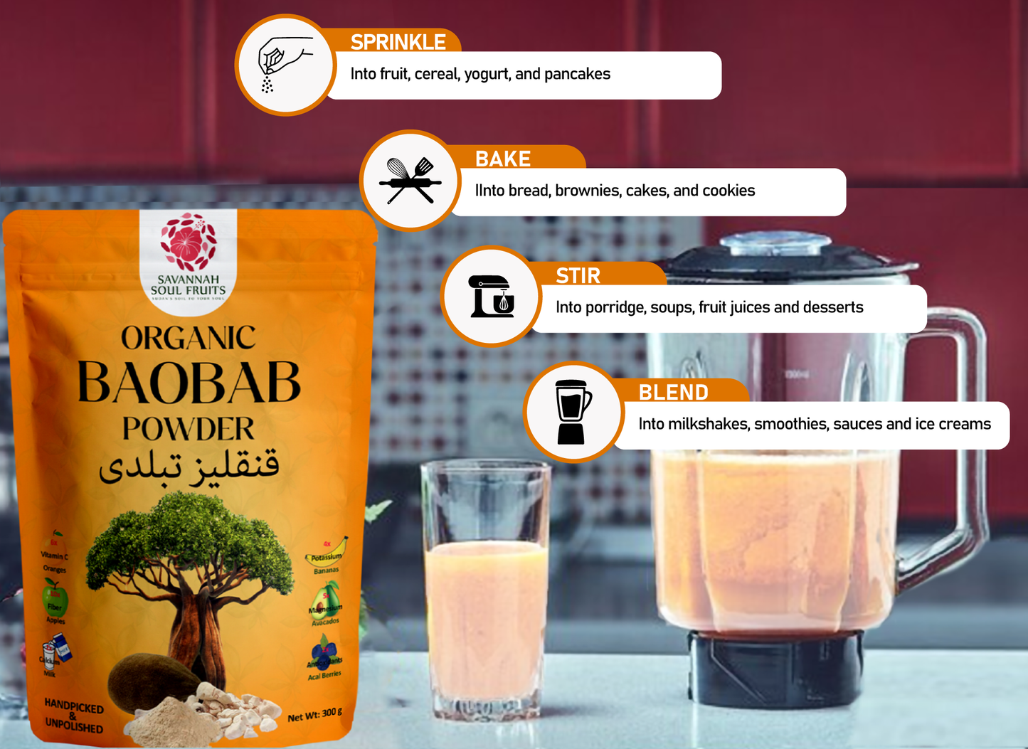 Organic Baobab Powder