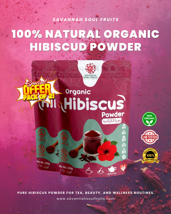 Savannah Soul Organic Hibiscus Powder Pack of 2