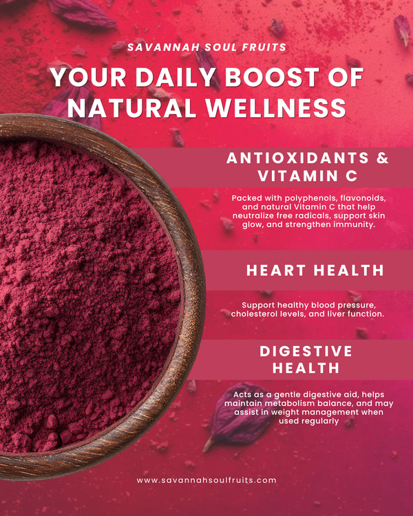 Savannah Soul Organic Hibiscus Powder Pack of 2